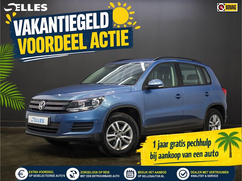 Volkswagen Tiguan 1.4 TSI Comfort&Design | Trekhaak, Voorwielaandrijving, Euro 5, Gebruikt, Zwart