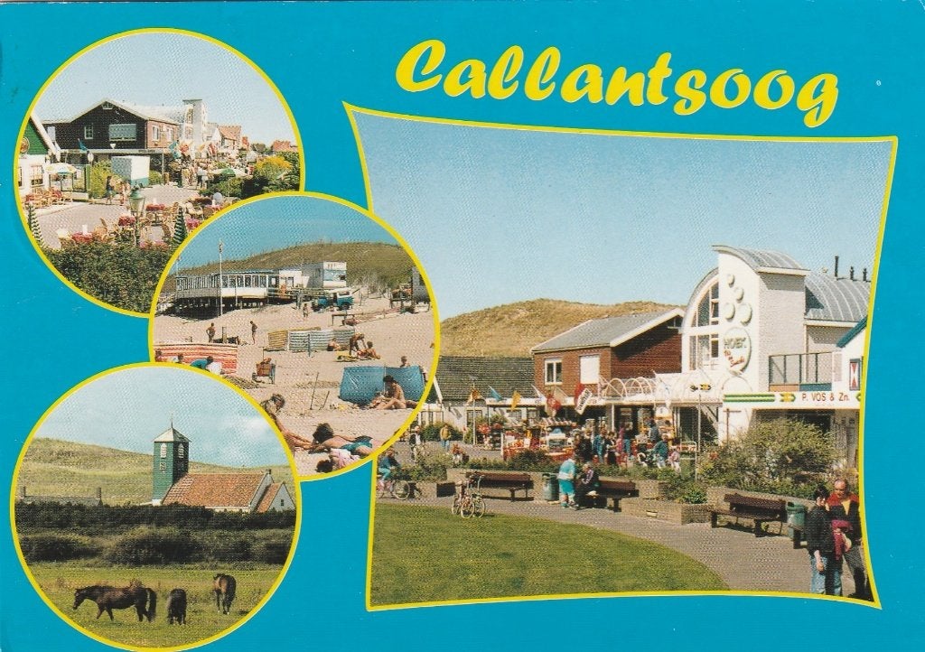 CALLANTSOOG Strand Kerk  Terras, Verzamelen, Verzenden, 1980 tot heden, Gelopen, Noord-Holland