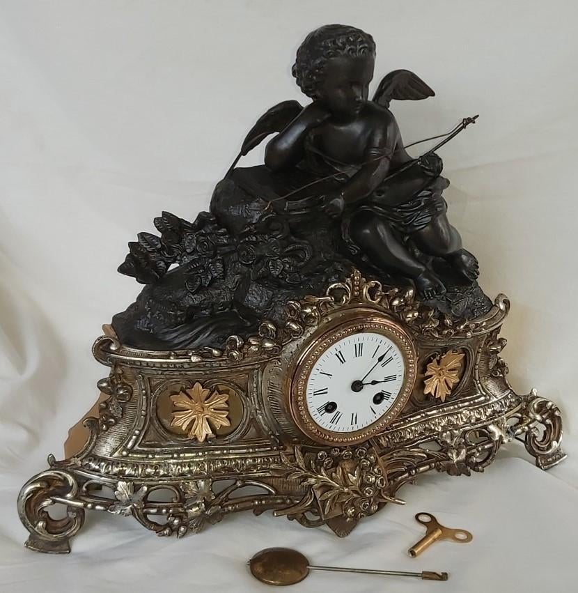 antieke franse amor pendule, Antiek en Kunst, Antiek | Klokken, Ophalen