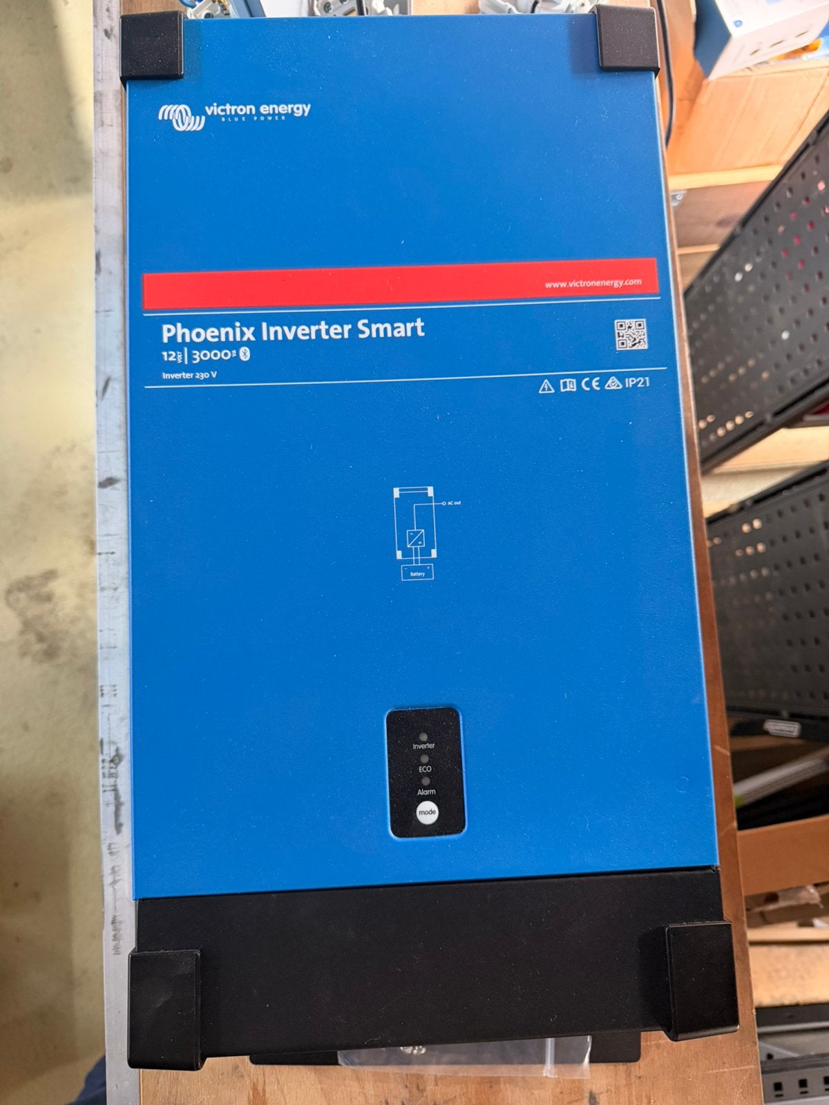 Victron 12/3000 Omvormer Smart, 200ah AGM + TE-IMD2 monitor, Ophalen, Nieuw, Smart