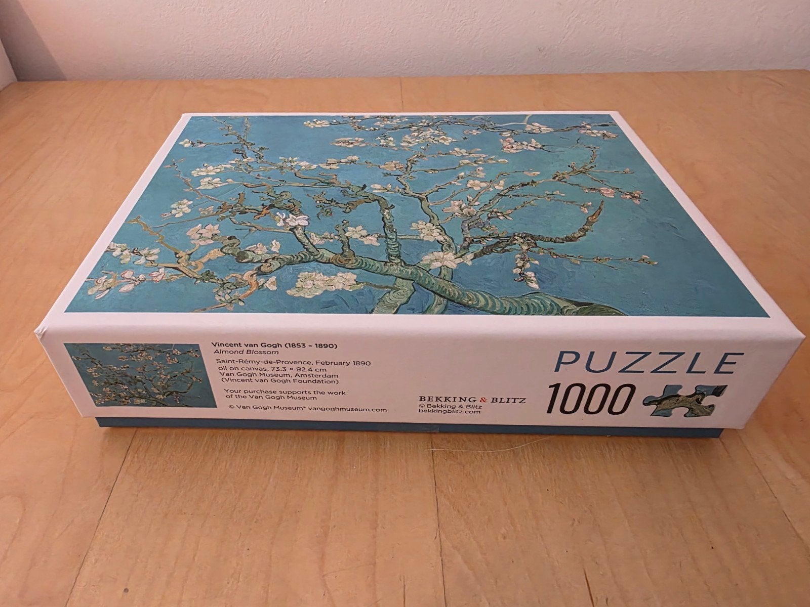 Van Gogh Museum Puzzel 1000 stukjes - Amandelbloesem, Verzenden, 500 t/m 1500 stukjes, Zo goed als nieuw