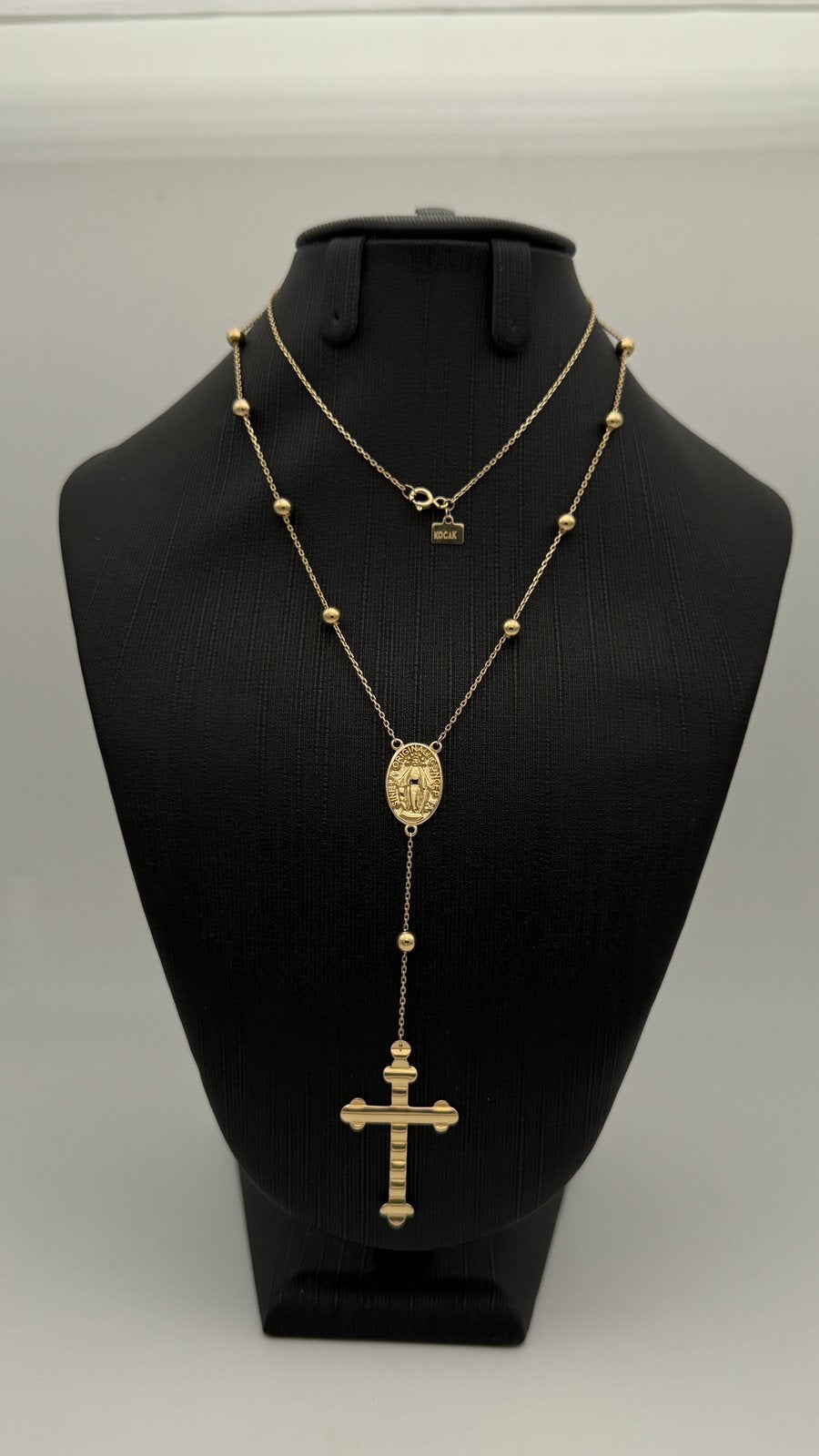 14 karaat gouden ketting met hanger- 60 cm, Met hanger, Nieuw, Ophalen of Verzenden, Nvt
