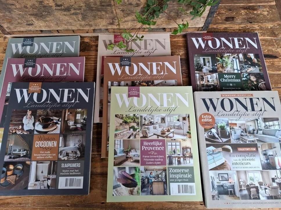 Wonen Landelijke Stijl - Jaargang 2018, Boeken, Tijdschriften en Kranten, Ophalen, Zo goed als nieuw, Overige typen