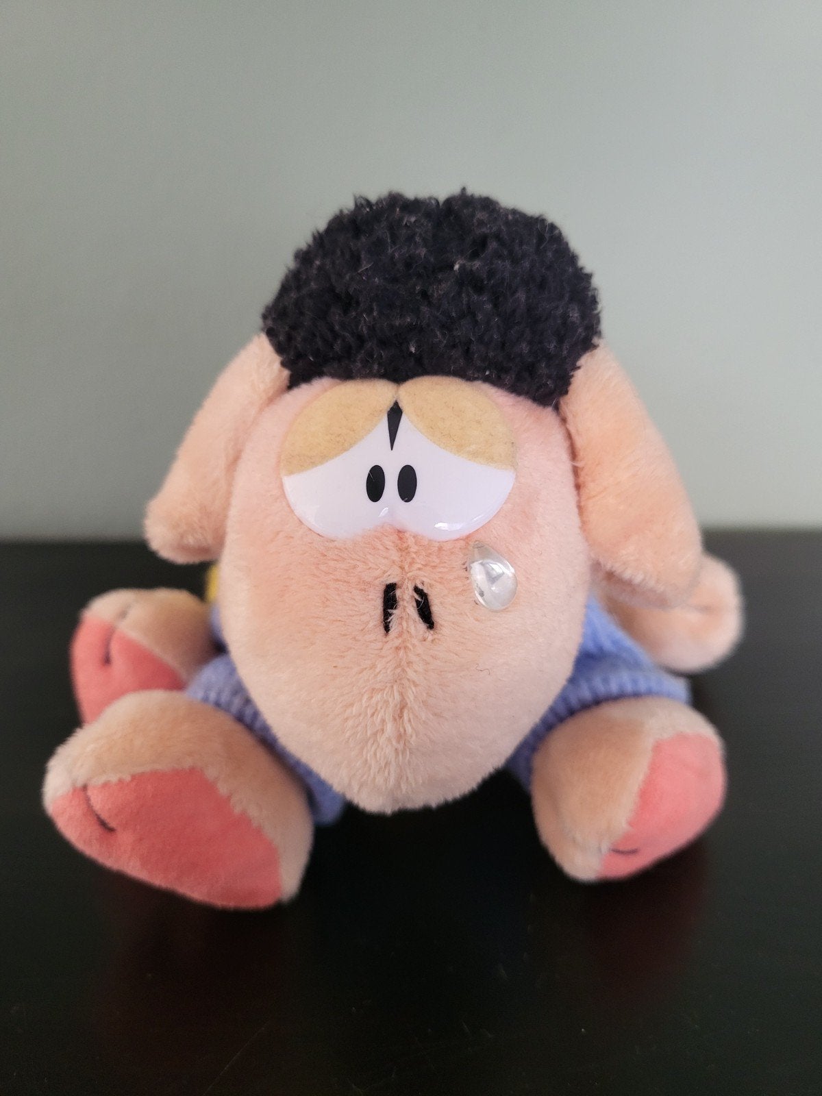 Vintage Wollywell Knuffel (Diddl Zwart Schaap) met Trui, Ophalen, Overige merken, Overige karakters, Overige typen