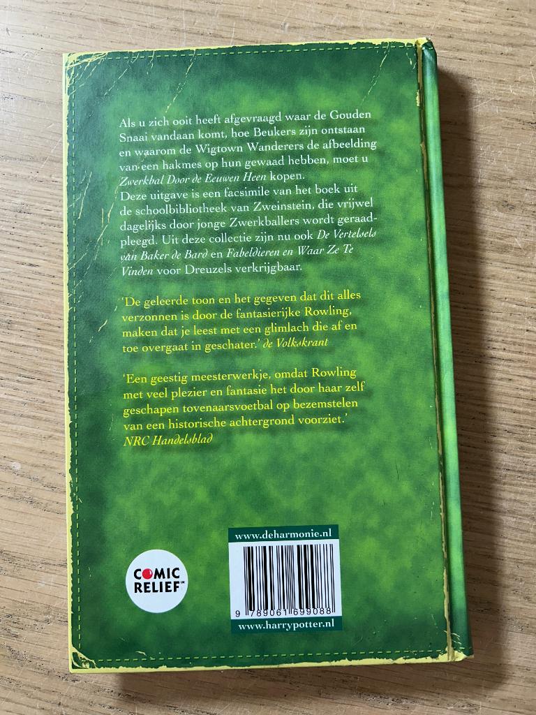 Zwerkbal door de Eeuwen heen | Harry Potter, Verzamelen, Ophalen of Verzenden, Zo goed als nieuw, Boek of Poster