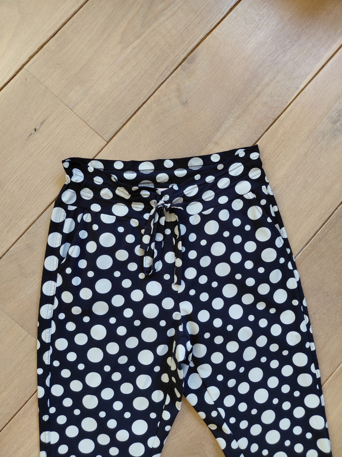 als nieuw travelstof STUDIO ANNELOES ds pantalon mt XS, Blauw, Ophalen of Verzenden, Zo goed als nieuw, Maat 34 (XS) of kleiner