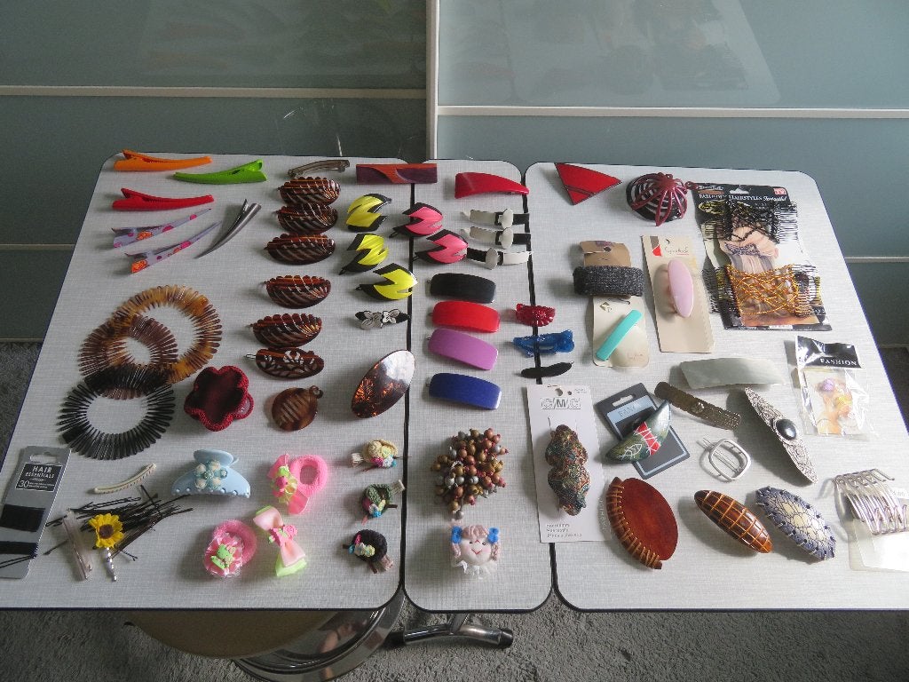 DOOS vol HAARSPULLEN o.a. Haarklemmen Haarbanden Zie Foto´s, Sieraden, Tassen en Uiterlijk, Uiterlijk | Haarverzorging, Ophalen of Verzenden