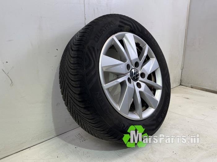 Velg + Band van een Volkswagen Caddy, Gebruikt, -, -, Ophalen of Verzenden