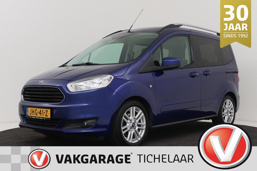 Ford TOURNEO COURIER 1.0 Titanium | Trekhaak | Distributie V, Voorwielaandrijving, Gebruikt, Blauw, Bedrijf