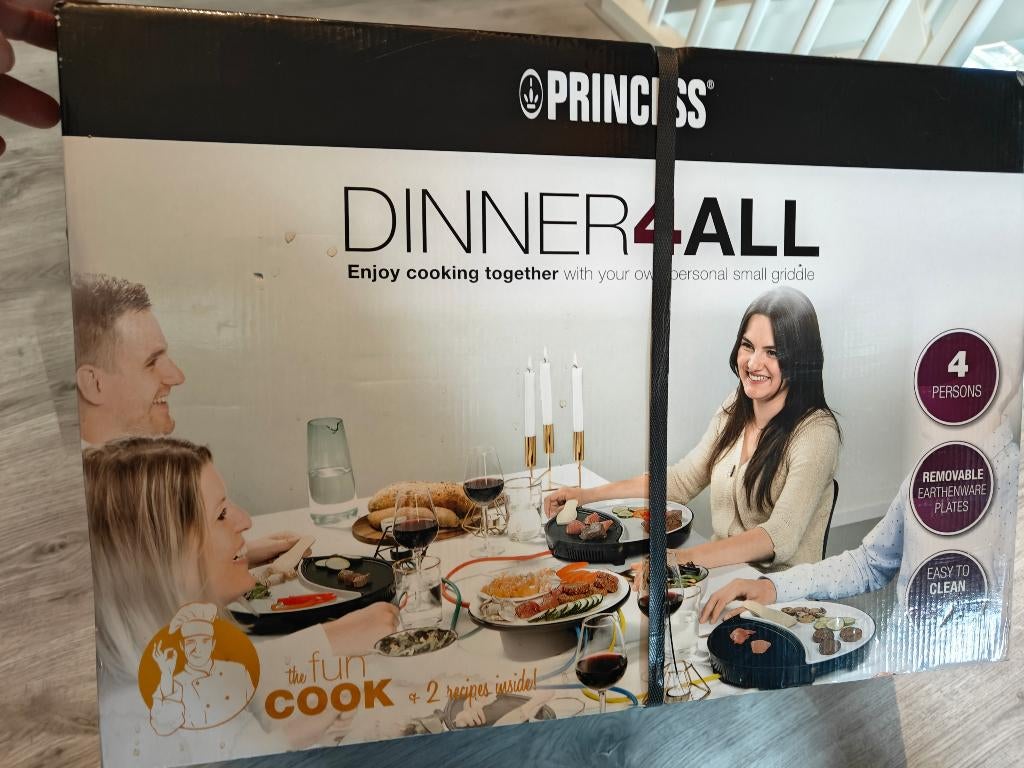 Princess dinner 4 all, Witgoed en Apparatuur, Gourmetstellen, Ophalen, Nieuw, 4 t/m 7 personen