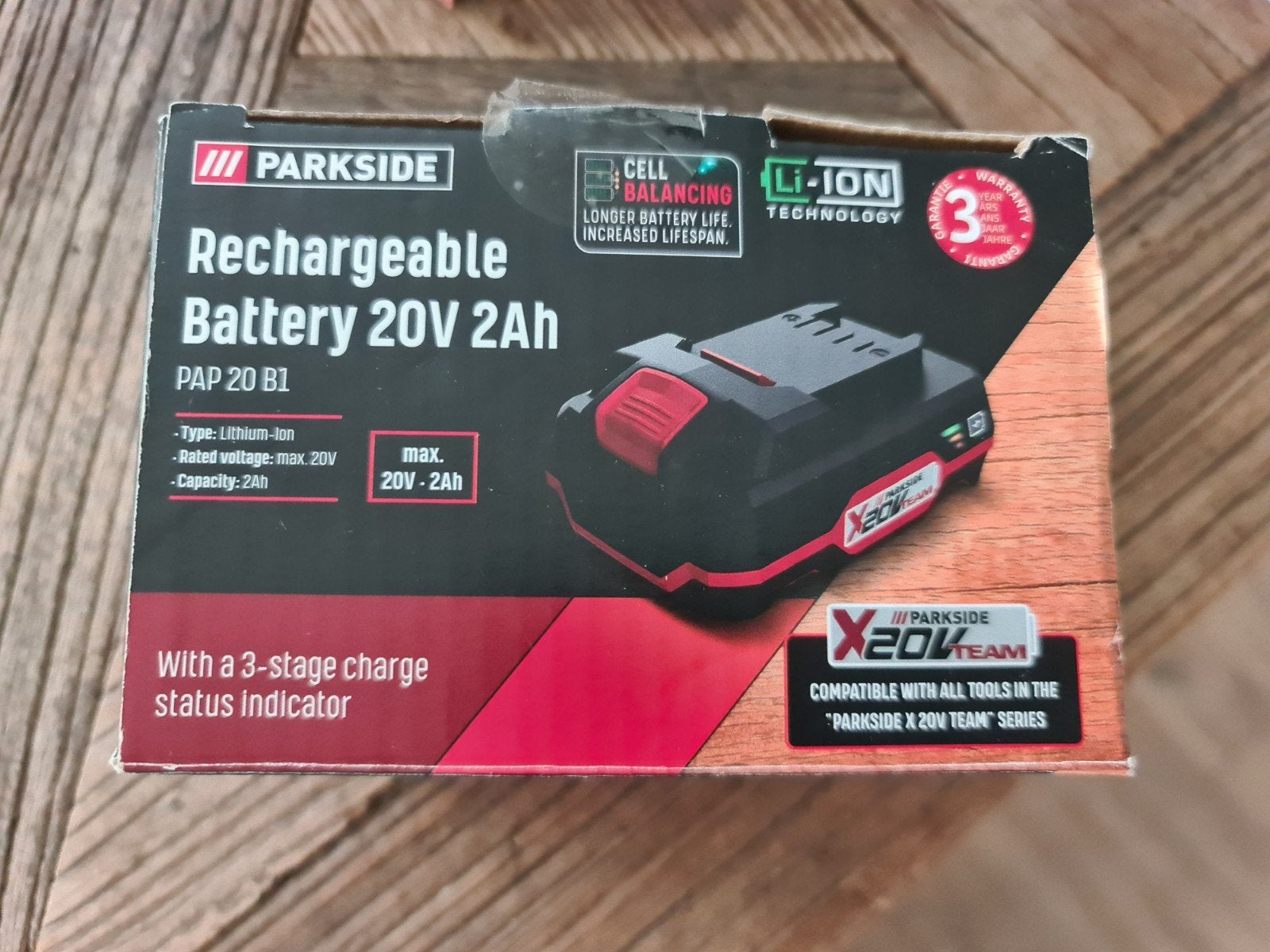 Parkside X 20V Team Accu 2Ah - Nieuw, Ophalen of Verzenden, Nieuw