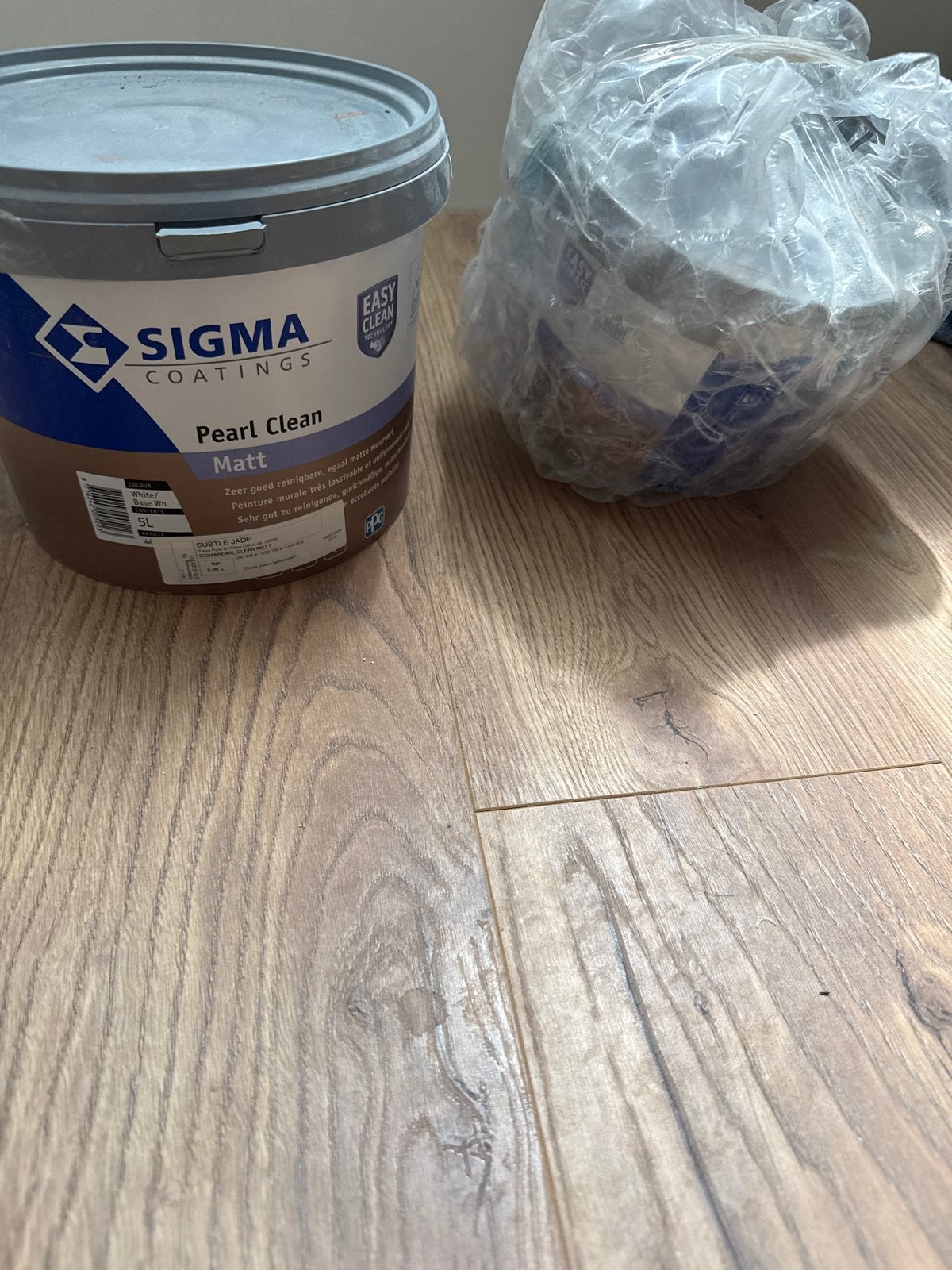 Sigma Pearl Clean Matt - Subtle Jade 7,5l groene muurverf, Doe-het-zelf en Verbouw, Verf, Beits en Lak, 5 tot 10 liter, Nieuw