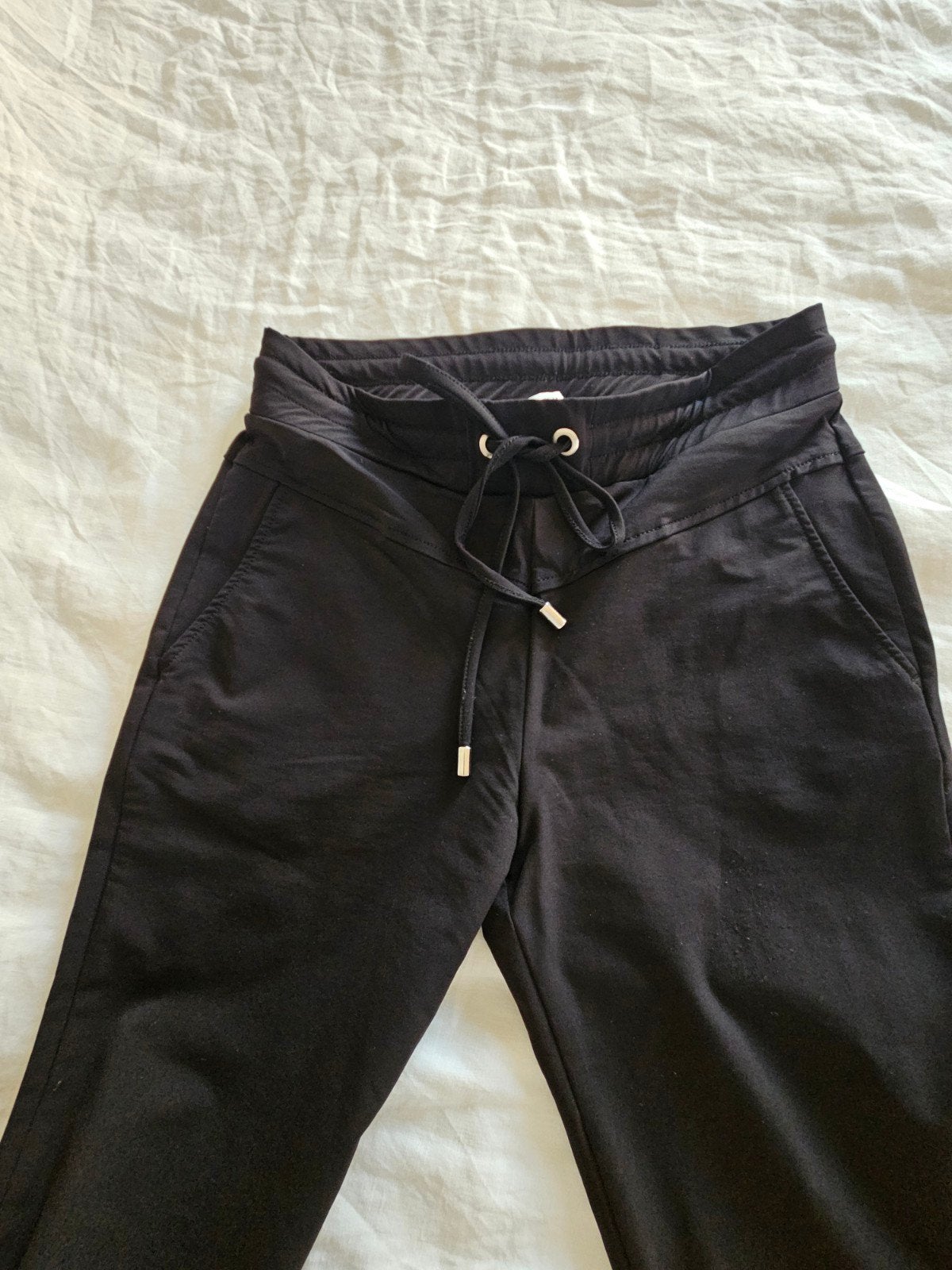 Broek travelstof mt S, And co woman, Zwart, Ophalen of Verzenden, Zo goed als nieuw, Maat 36 (S)