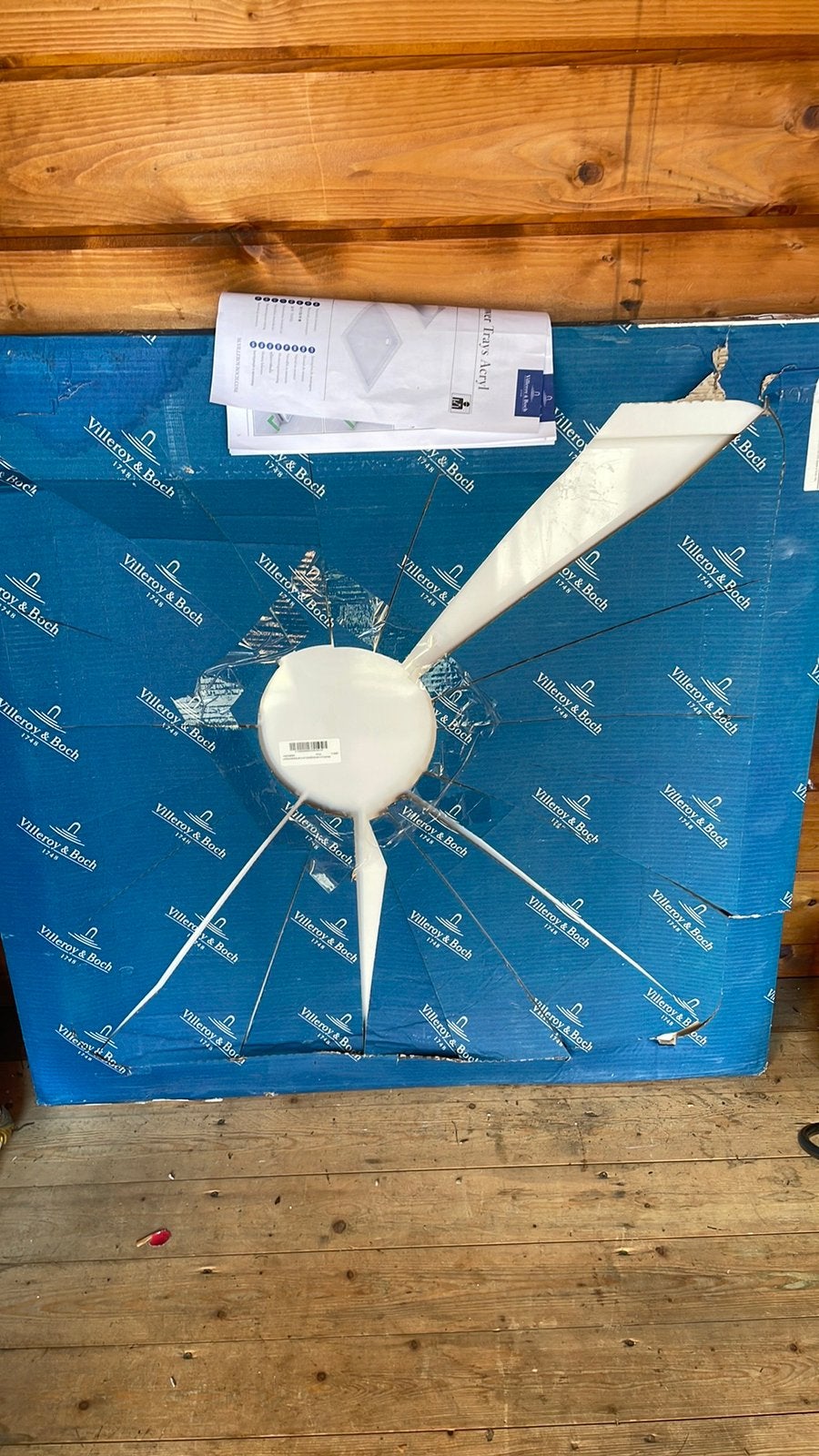 Villeroy  boch. douchebak, Ophalen, Zo goed als nieuw, Douche