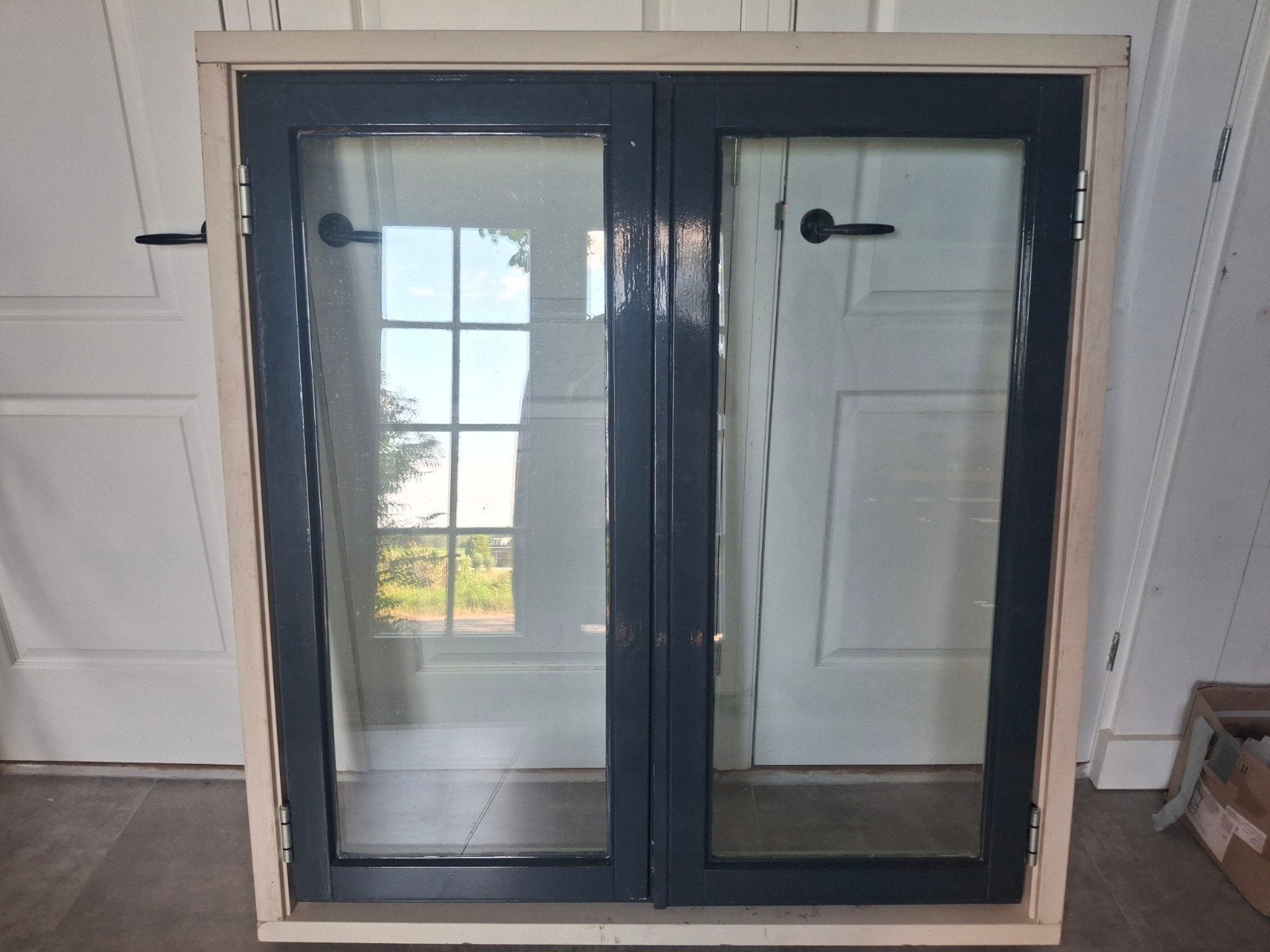 openslaande ramen  raamkozijn dubbel glas raam, Doe-het-zelf en Verbouw, Kozijnen en Schuifpuien, Raamkozijn, 75 tot 150 cm, Hout
