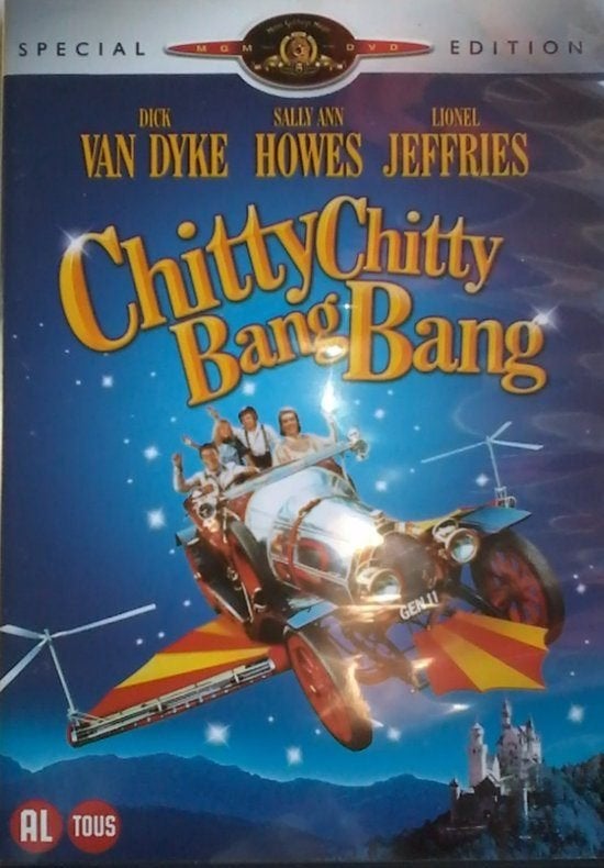 Chitty Chitty Bang Bang - Dick van Dyke e.a., Cd's en Dvd's, Dvd's | Kinderen en Jeugd, Zo goed als nieuw, Film, Avontuur, Alle leeftijden