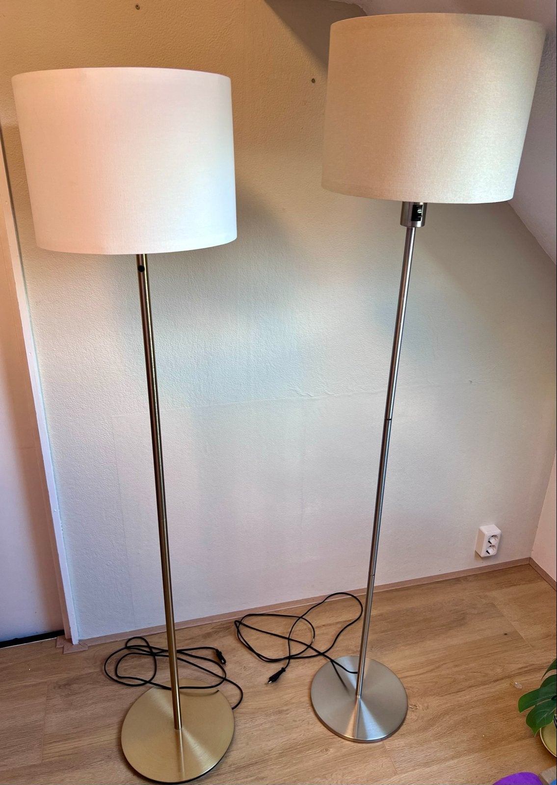 IKEA RINGSTA / SKAFTET vloerlamp, Ophalen, E27 (groot), Zo goed als nieuw, Metaal