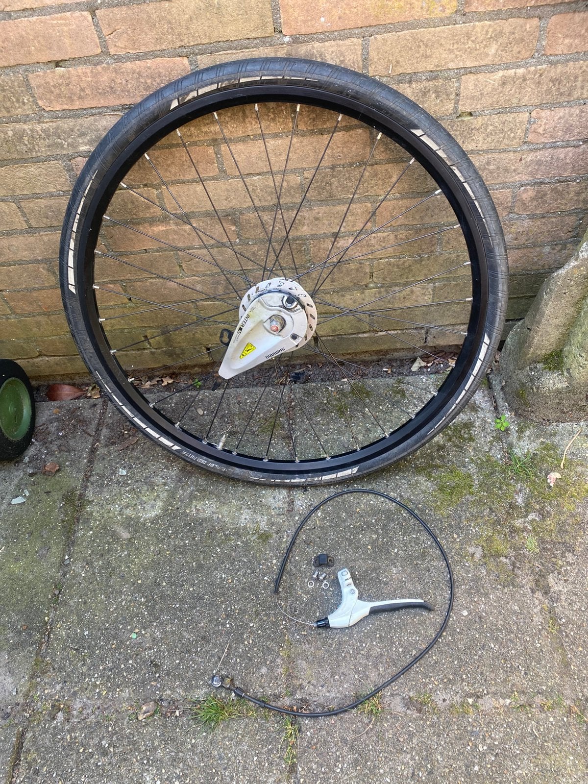 Voorwiel 28 inch shimano gazelle limited edition rollerbrake, Fietsen en Brommers, Fietsonderdelen, Ophalen of Verzenden, Gebruikt