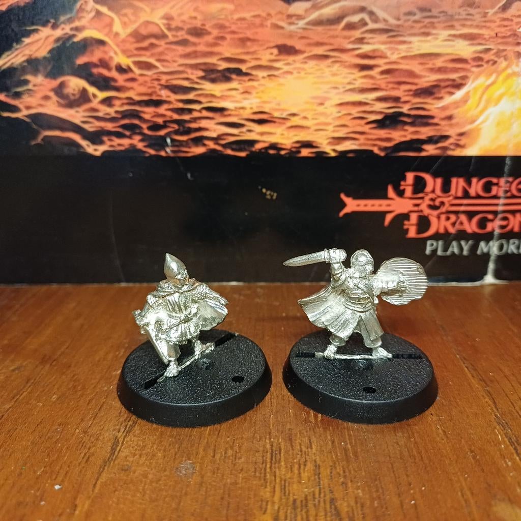 Lord of the Rings: Merijn en Pepijn in Gondor/Rohan outfit, Figuurtje(s), Zo goed als nieuw, Geverfd, Lord of the Rings