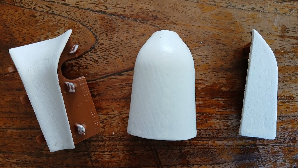 Overzetplint+accessoires: binnen/buitenhoeken, eindstukken., Ophalen of Verzenden, Mdf, Plinten