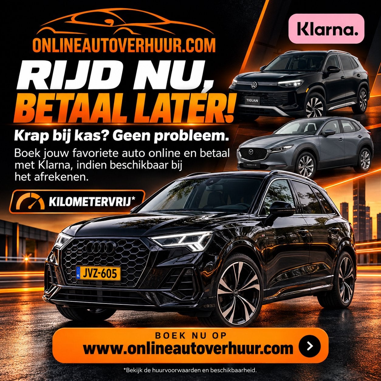 KILOMETER VRIJ AUTO HUREN, Bedrijf, Te koop