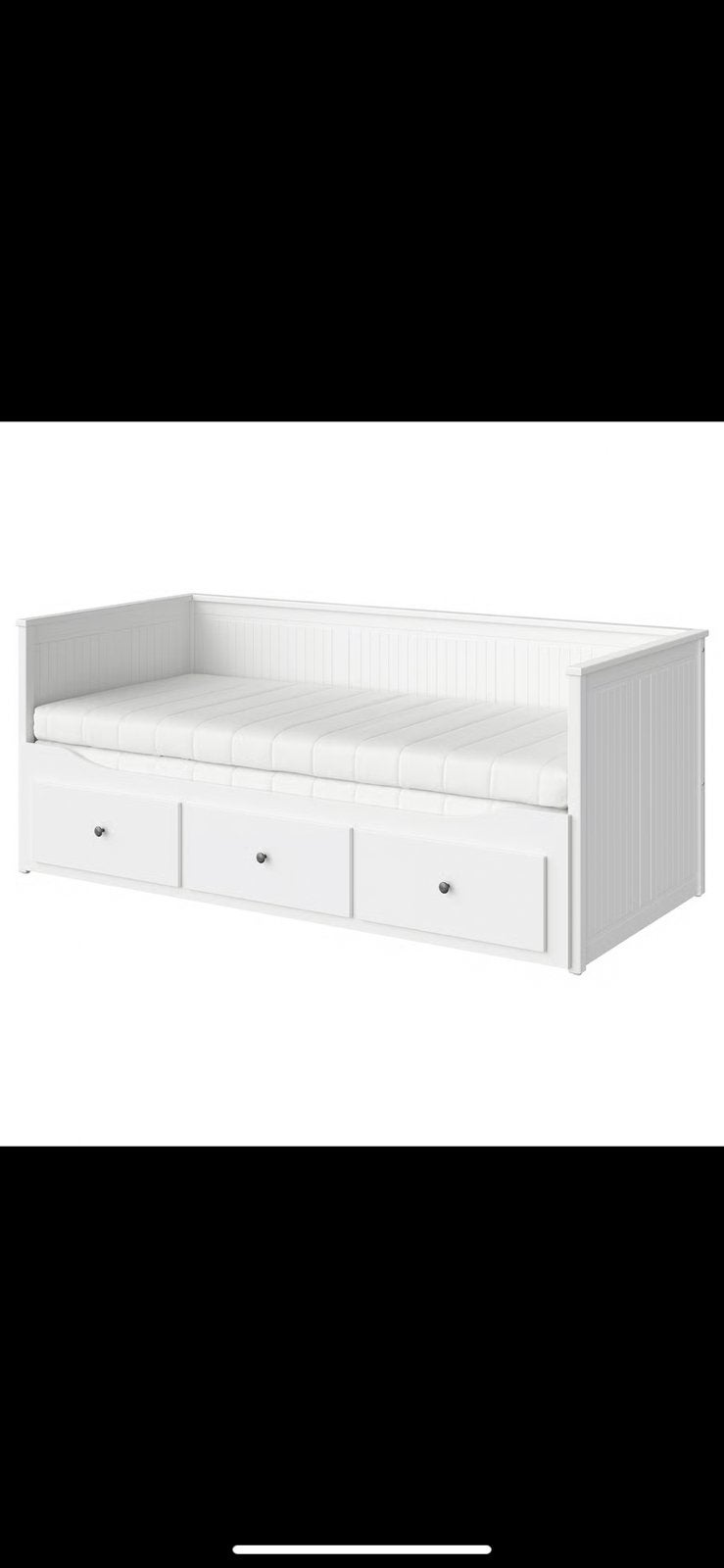 Ikea HEMNES wit uitschuifbaar tweepersoonsbed. MOET WEG!