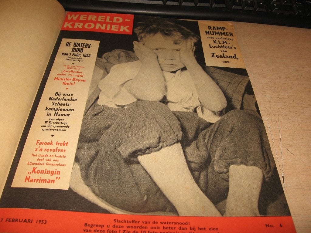 3 ingebonden weekblad Wereld Kroniek  1953 Watersnoodramp, Ophalen of Verzenden, Gelezen, Overige typen