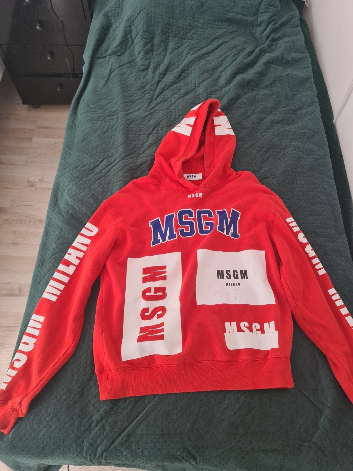 MSGM Milano Hoodie Rood - Maat M, Maat 48/50 (M), MSGM, Ophalen of Verzenden, Zo goed als nieuw