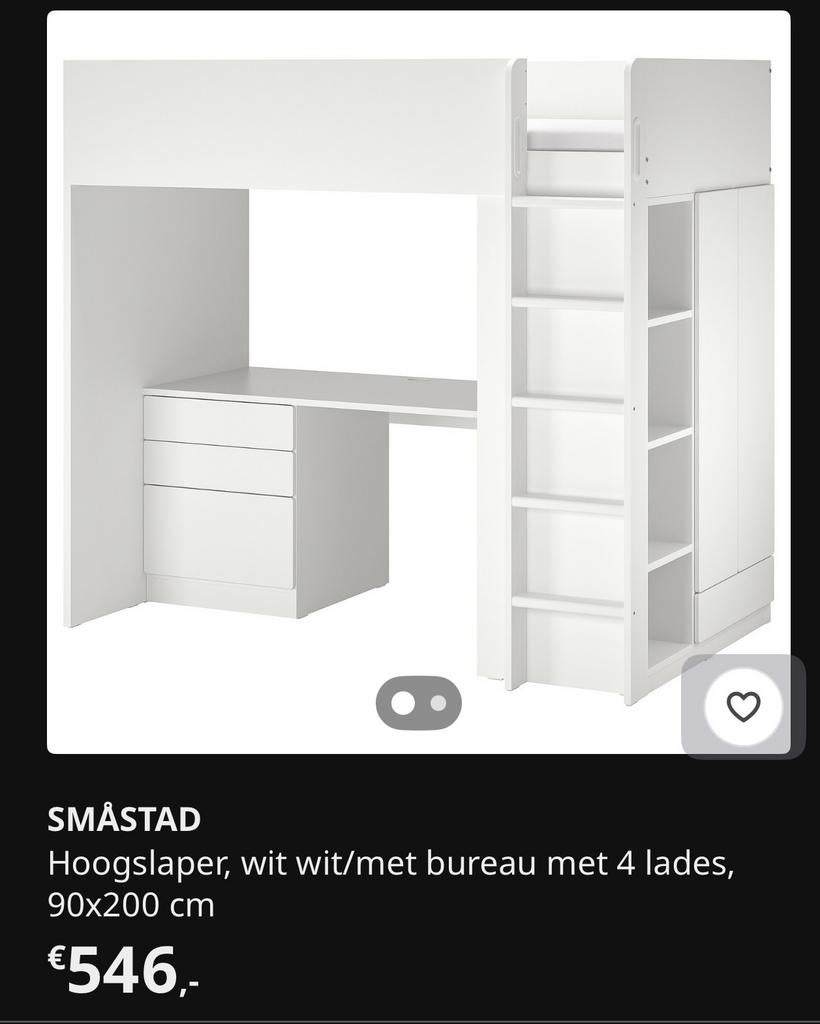 Ikea hoogslaper, Ophalen, Gebruikt, Hoogslaper