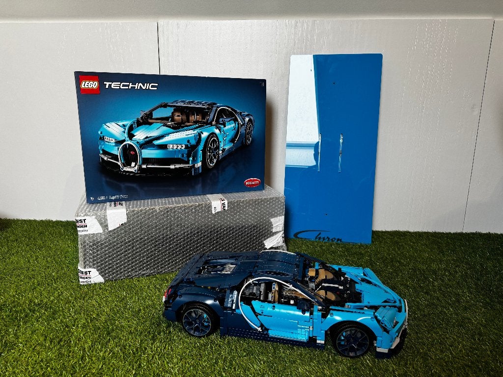 LEGO 42083 Bugatti Chiron + Wandhouder & Luxe Displays, Kinderen en Baby's, Speelgoed | Duplo en Lego, Ophalen, Lego, Zo goed als nieuw
