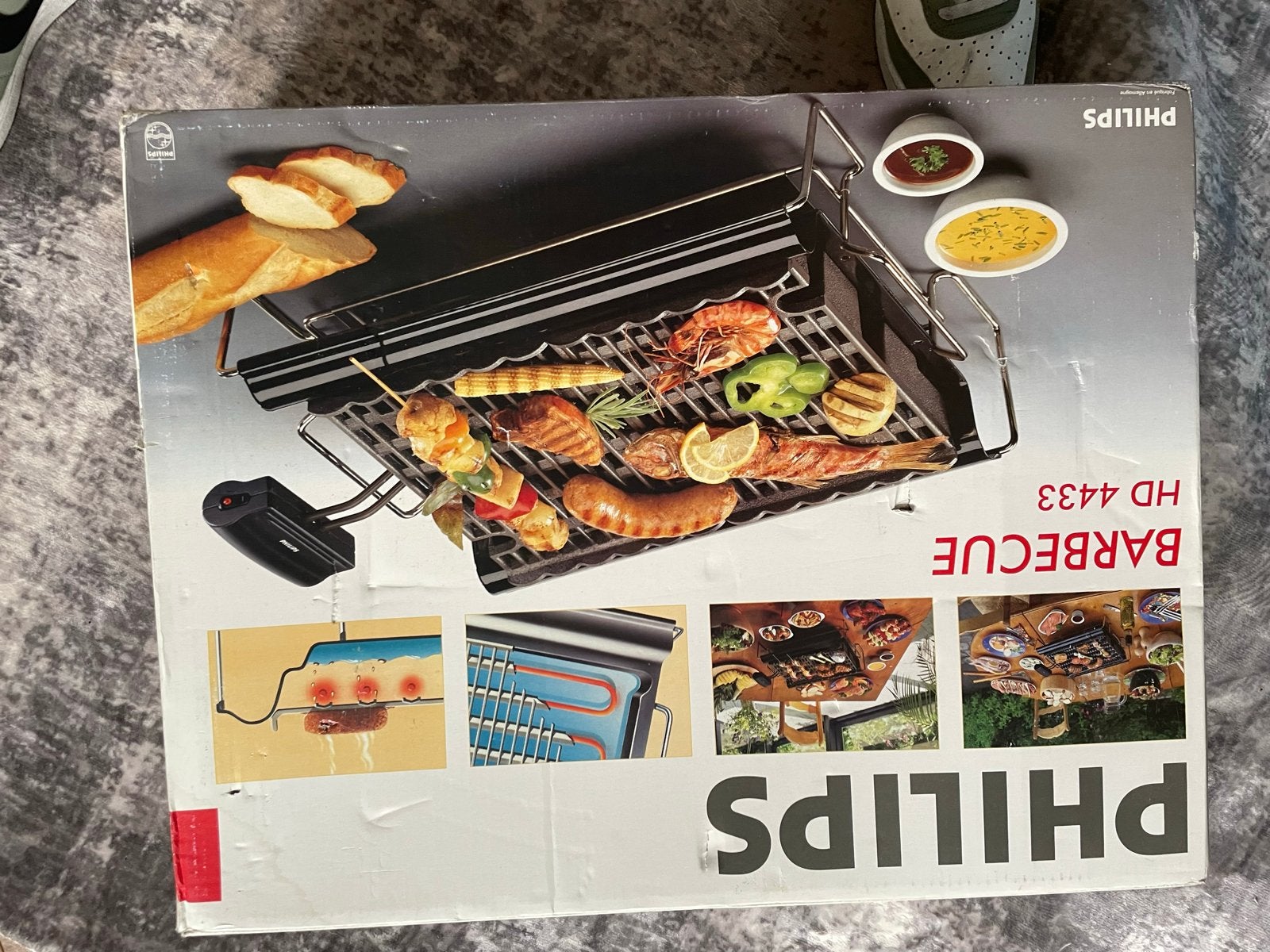 Philips Barbecue HD 4433 - Elektrische Grill, Ophalen, Zo goed als nieuw
