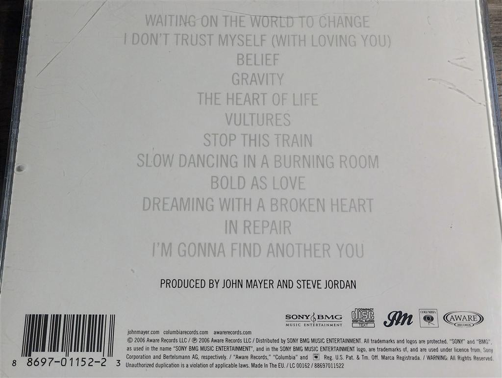 John Mayer - Continuum, Ophalen of Verzenden, Zo goed als nieuw