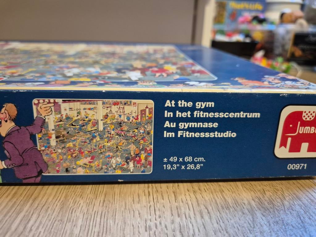 Jan van Haasteren puzzel in het fitnesscentrum, Ophalen of Verzenden, 500 t/m 1500 stukjes
