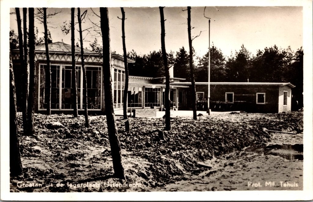 Ossendrecht - 10 oude ansichtkaarten o.a. Legerplaats, Verzamelen, Verzenden, 1940 tot 1960, Gelopen, Noord-Brabant