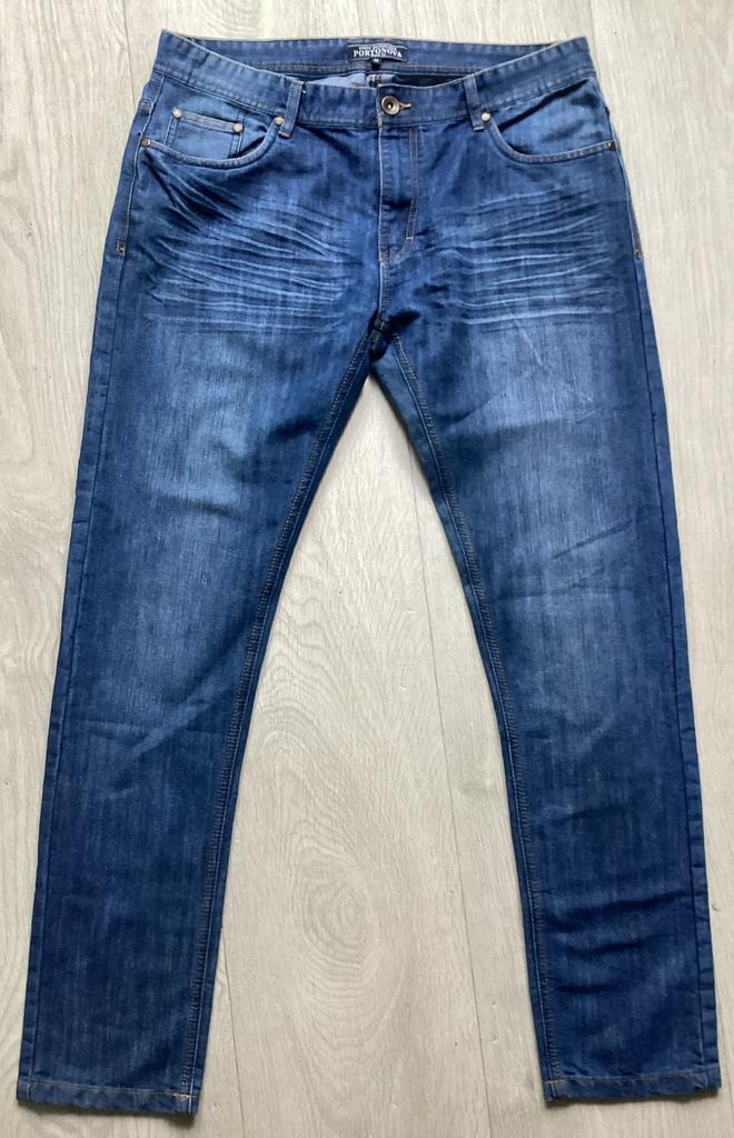 Portonova Spijkerbroek Jeans maat W36, W36 - W38 (confectie 52/54), Blauw, Portonova, Ophalen of Verzenden