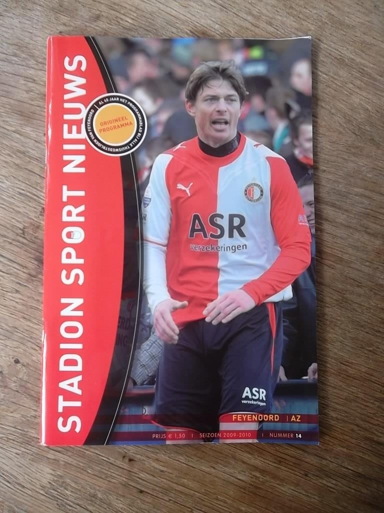 Programmaboekje 14 Feyenoord - AZ 7 februari 2010, Ophalen of Verzenden, Gelezen, Watersport en Hengelsport