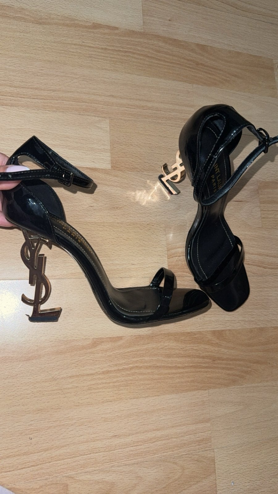 YSL- Saint Laurent Opyum hakken pumps maat 37 zwart goud, Pumps, Zwart, Ophalen of Verzenden, Zo goed als nieuw