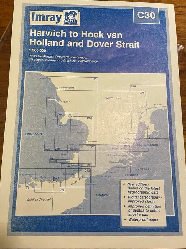 Imray C30 Zeekaart Dover Strait, Verzenden, Nieuw, Europa Overig, 2000 tot heden