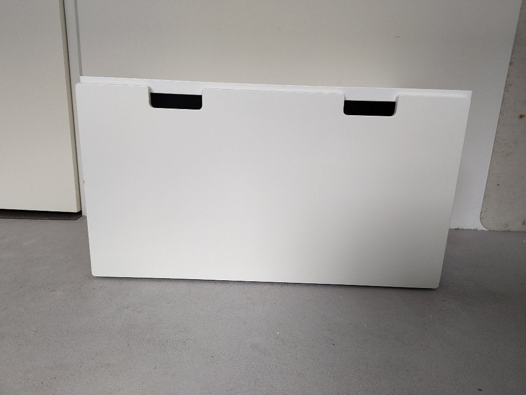 IKEA Stuva Målad speelgoedkist / lade met bank – wit, Gebruikt, Kast, 50 tot 70 cm, 75 tot 100 cm