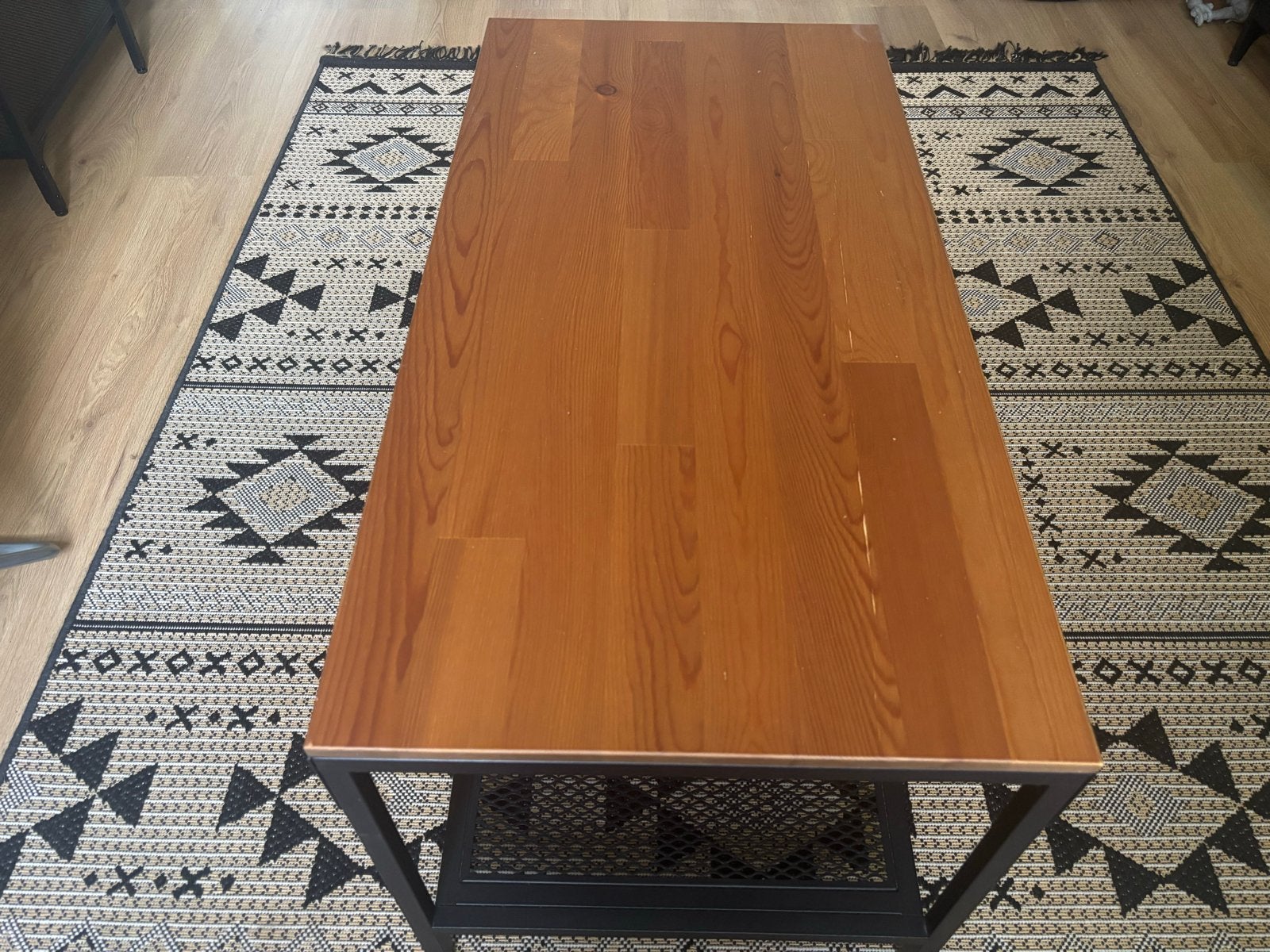 IKEA FJÄLLBO Salontafel zwart, 90x46 cm, Ophalen, Gebruikt, 100 tot 150 cm, 50 tot 100 cm