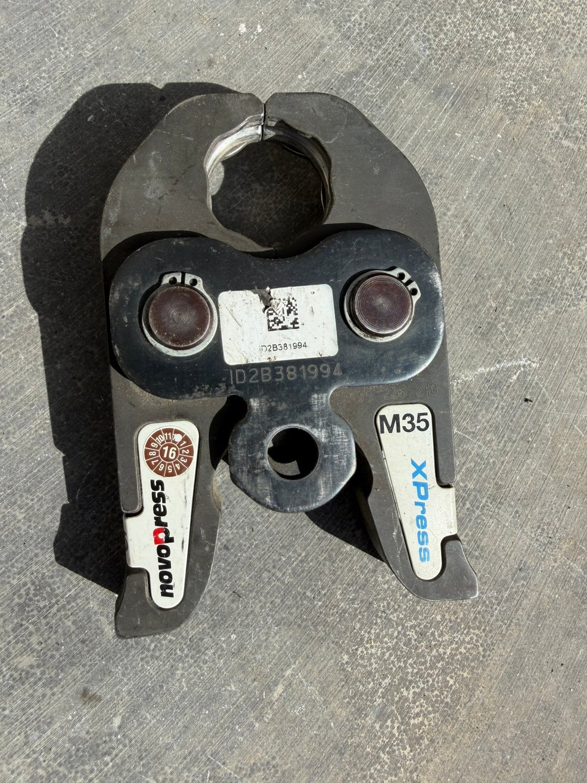 Persbek m35 gebruikt, Ophalen, Gebruikt
