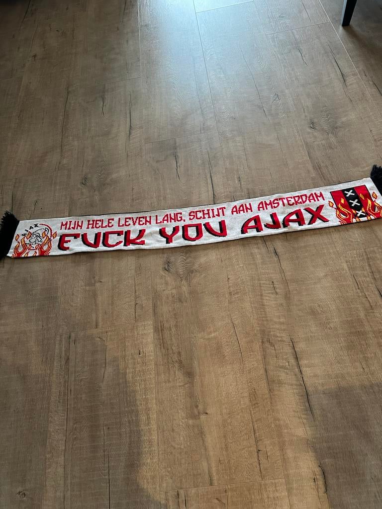 Roda JC Kerkrade Anti-Ajax Sjaal - 110% Anti 020, Ophalen of Verzenden, Nieuw, Overige maten, Sjaal