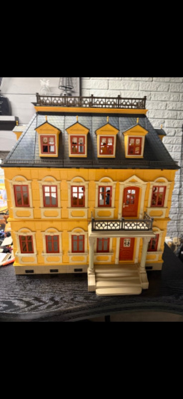 Playmobil nostalgisch poppenhuis 5301groot inc inrichting, Ophalen, Zo goed als nieuw, Poppenhuis