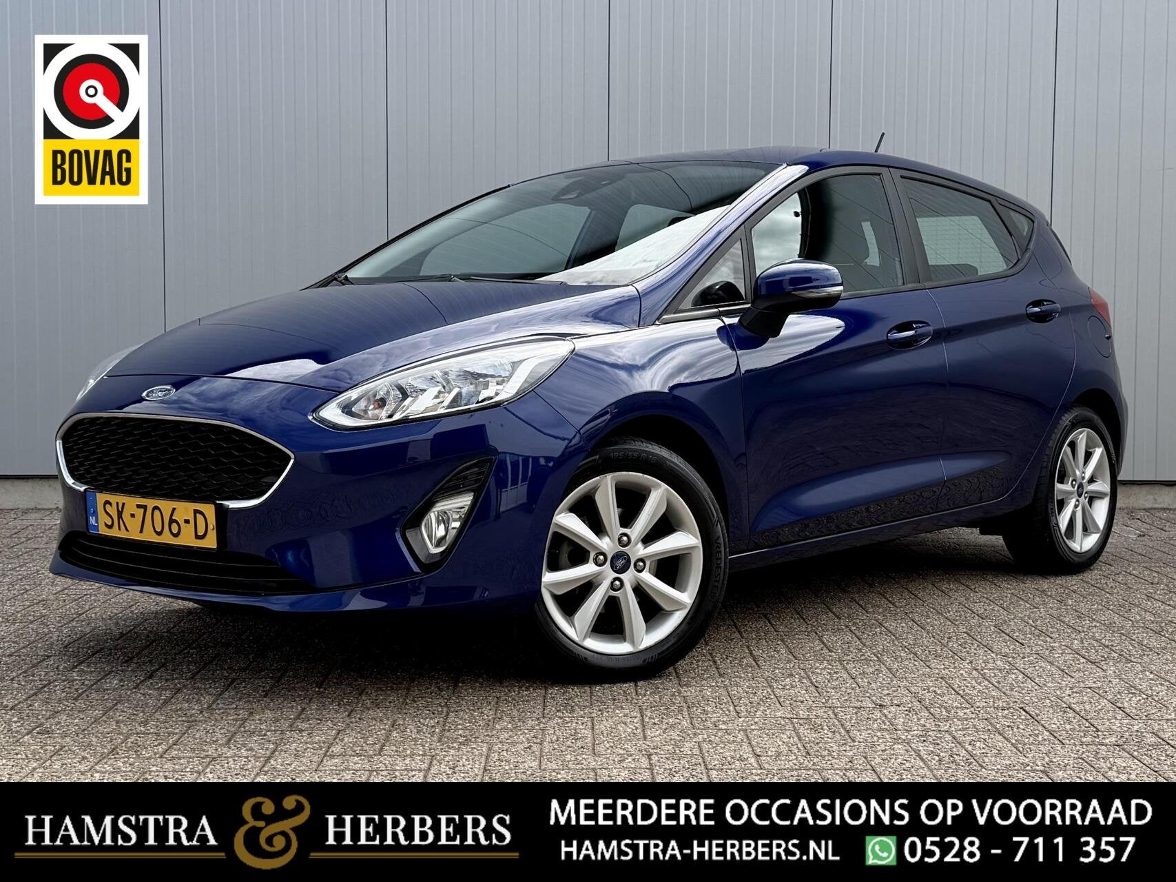 Ford Fiesta 1.1 Trend blauw, Auto's, Ford, Bedrijf, Te koop, Fiësta, ABS, Airbags, Airconditioning, Alarm, Bluetooth, Boordcomputer