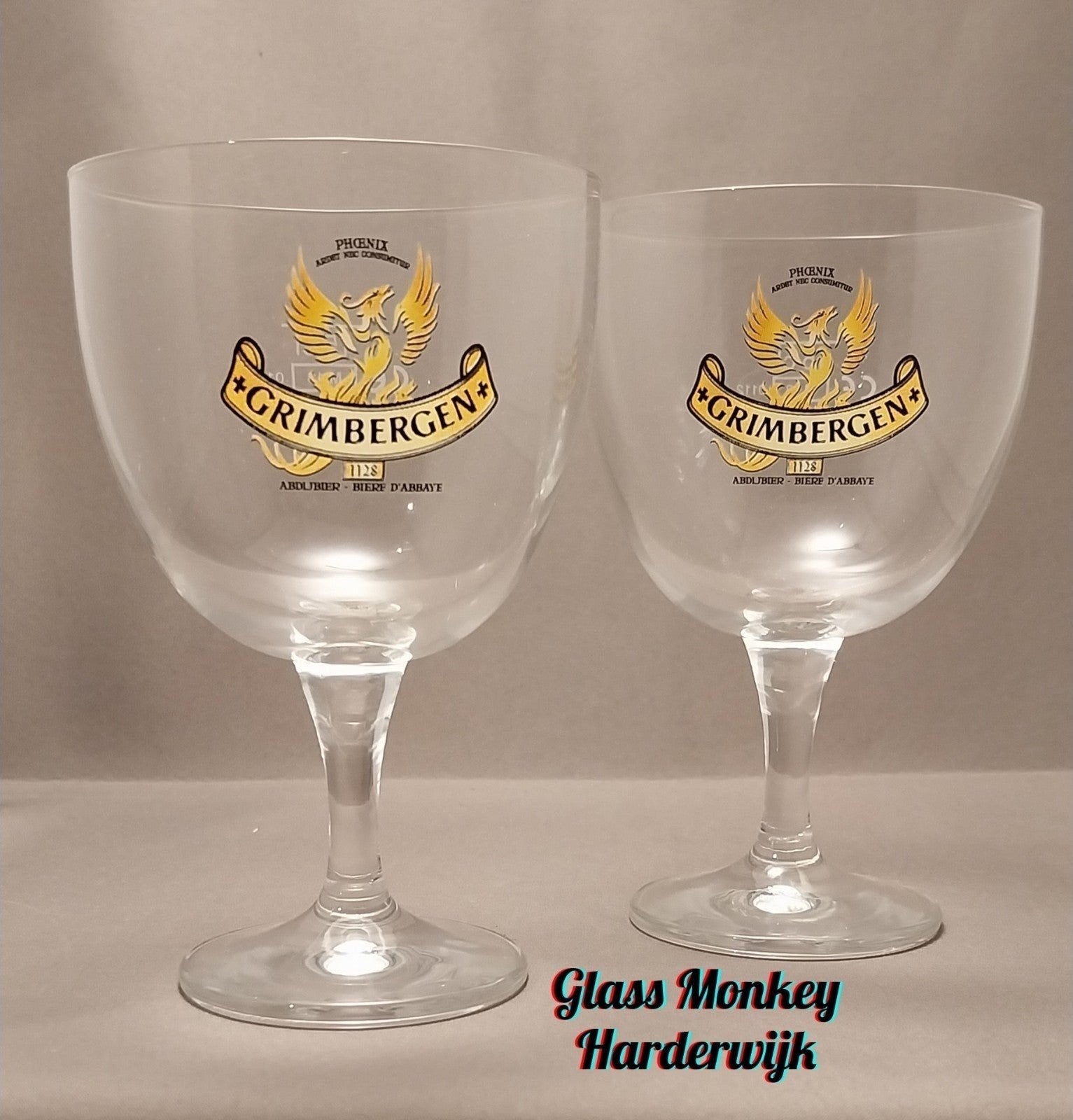 Grimbergen proefglazen. 15cl, Ophalen of Verzenden, Zo goed als nieuw, Glas of Glazen, Overige merken