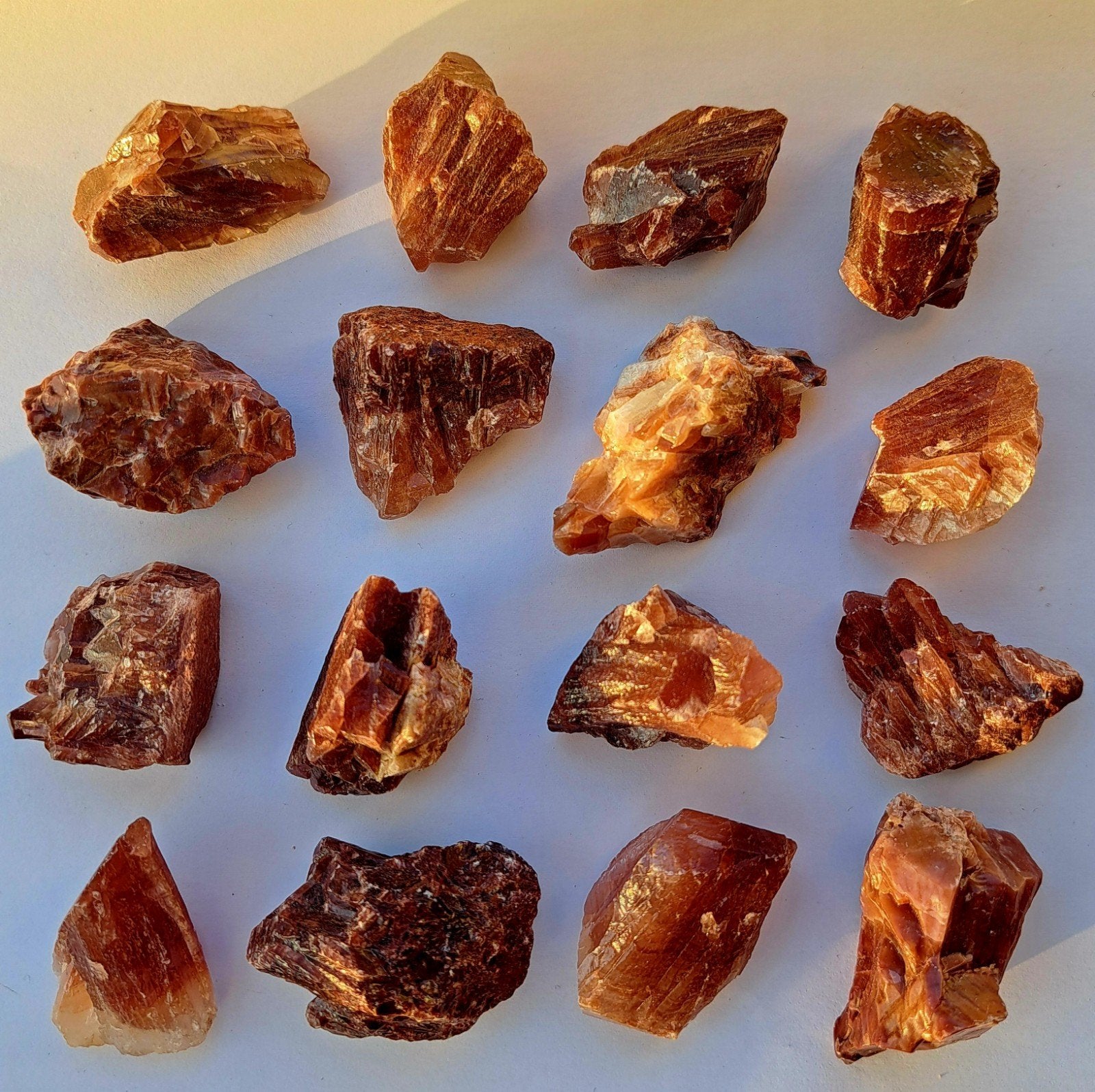 Rode Calciet uit Mexico edelstenen verzameling edelsteen, Verzamelen, Ophalen of Verzenden