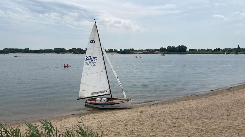 Prachtige houten zeilboot - Schakel 2005, Watersport en Boten, Open zeilboten, Gebruikt, Overige merken, Schakel, Hout, Dekzeil
