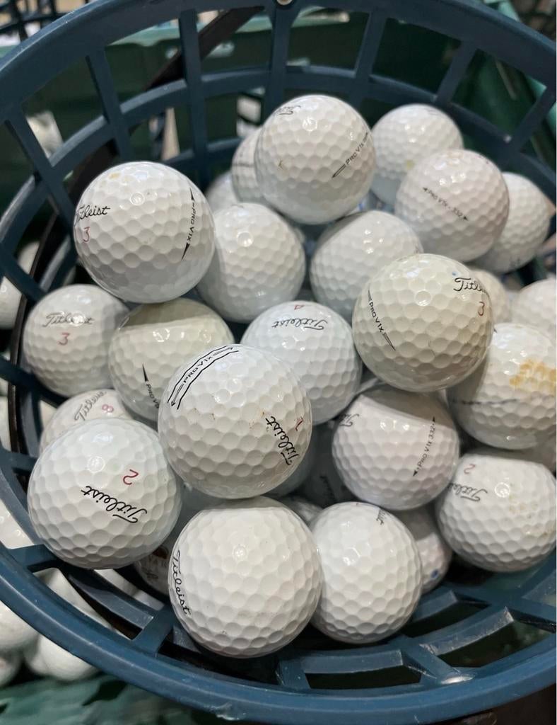 50 Titleist Prov1(x) golfballen, Sport en Fitness, Golf, Ophalen of Verzenden, Gebruikt, Bal(len), Overige merken