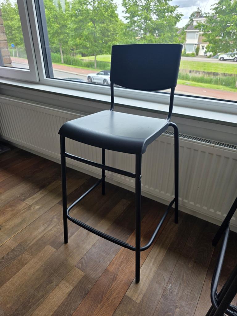 Barkrukken 4 stuks, Huis en Inrichting, Barkrukken, 5 krukken of meer, Ophalen, Gebruikt, 60 tot 90 cm