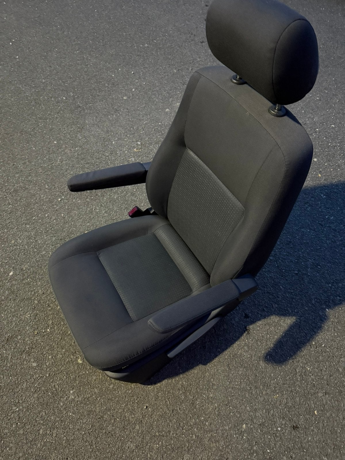 Luxe comfort stoel transporter t5 kleur grijs armleuningen, Ophalen of Verzenden